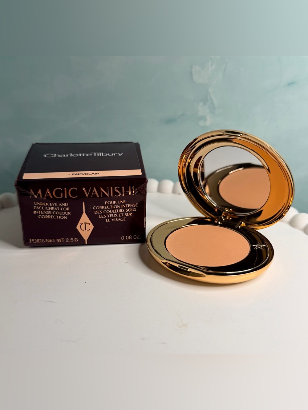 Charlotte Tilbury Magic Vanish Under Eye & Face Corrector 1 Fair .08oz mini